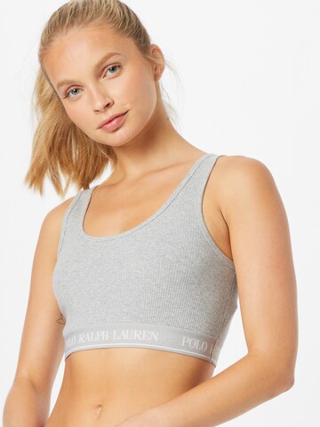 Bustier Soutien-gorge Polo Ralph Lauren en gris : devant