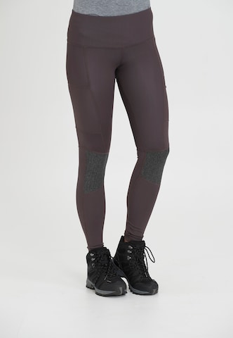 Whistler Regular Workout Pants 'Millie' in Brown: front