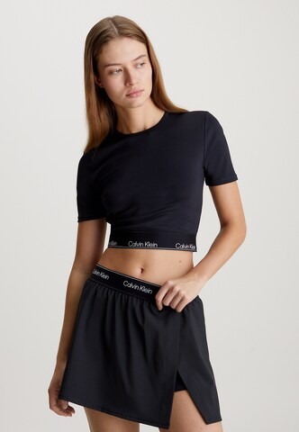T-shirt fonctionnel Calvin Klein Sport en noir : devant