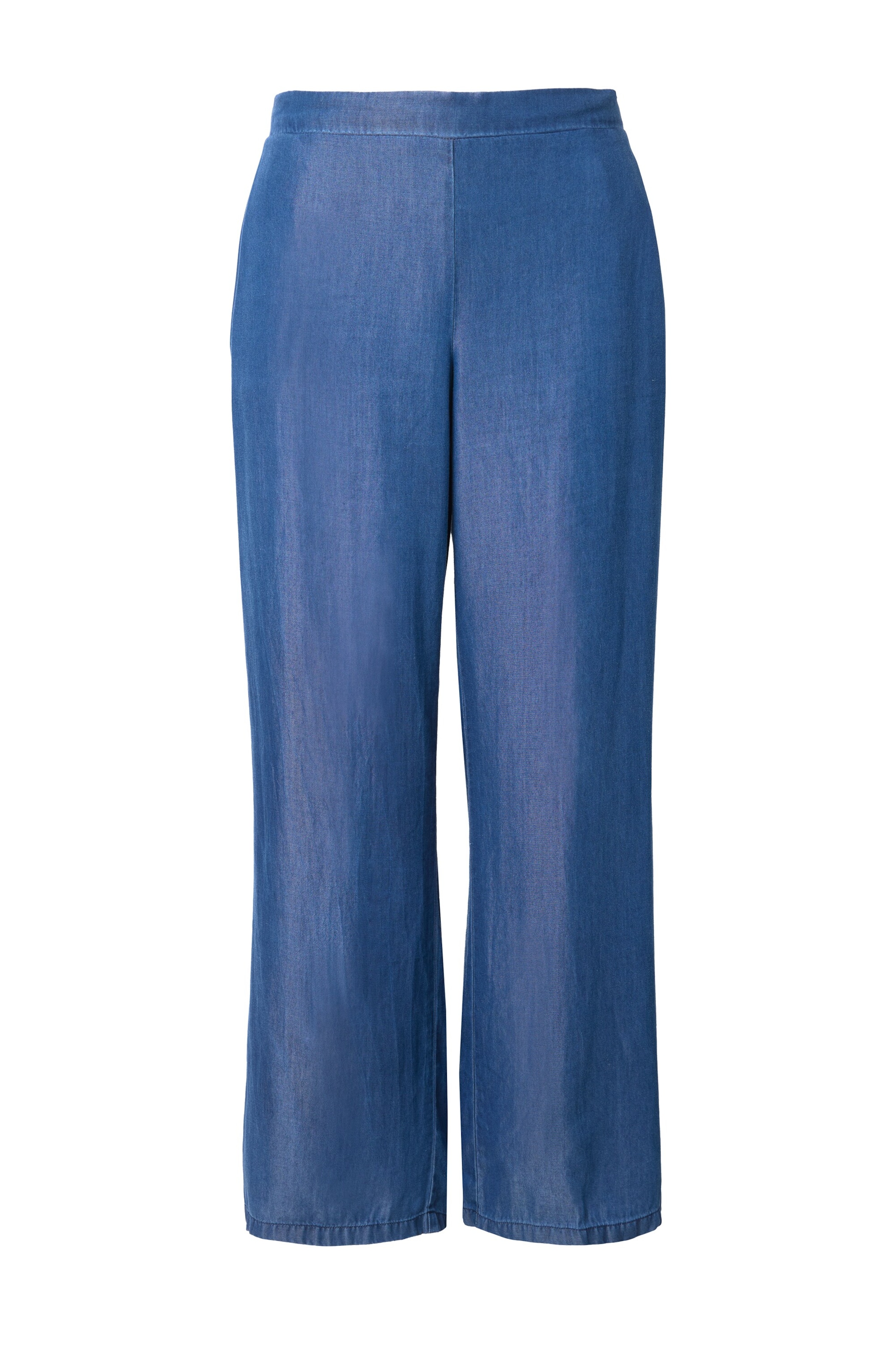 MIAMODA Wide leg Broek in Blauw: voorkant