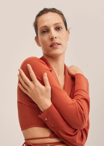 MANGO Blouse 'calde' in Oranje