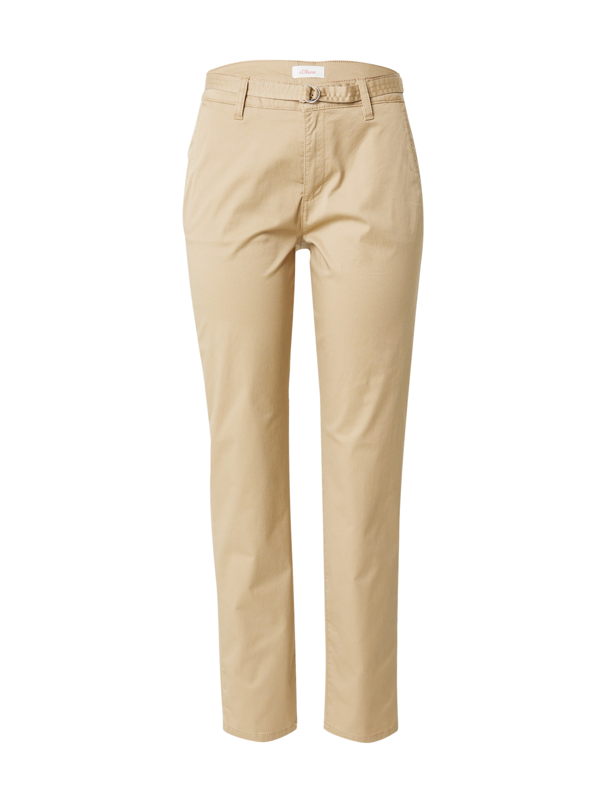 regular Pantaloni chino di s.Oliver in beige: frontale