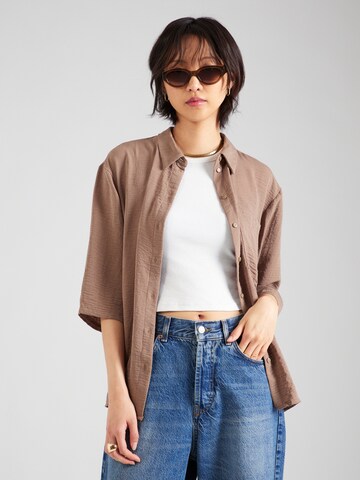 JDY Blouse 'GRY' in Brown: front