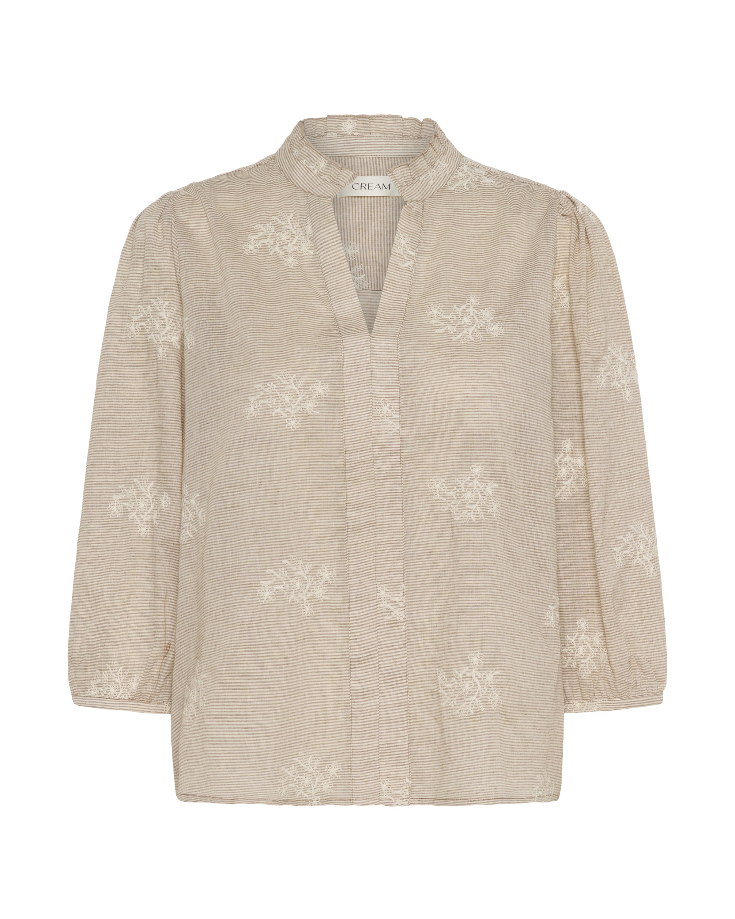 Cream Bluse in Braun: Vorderseite