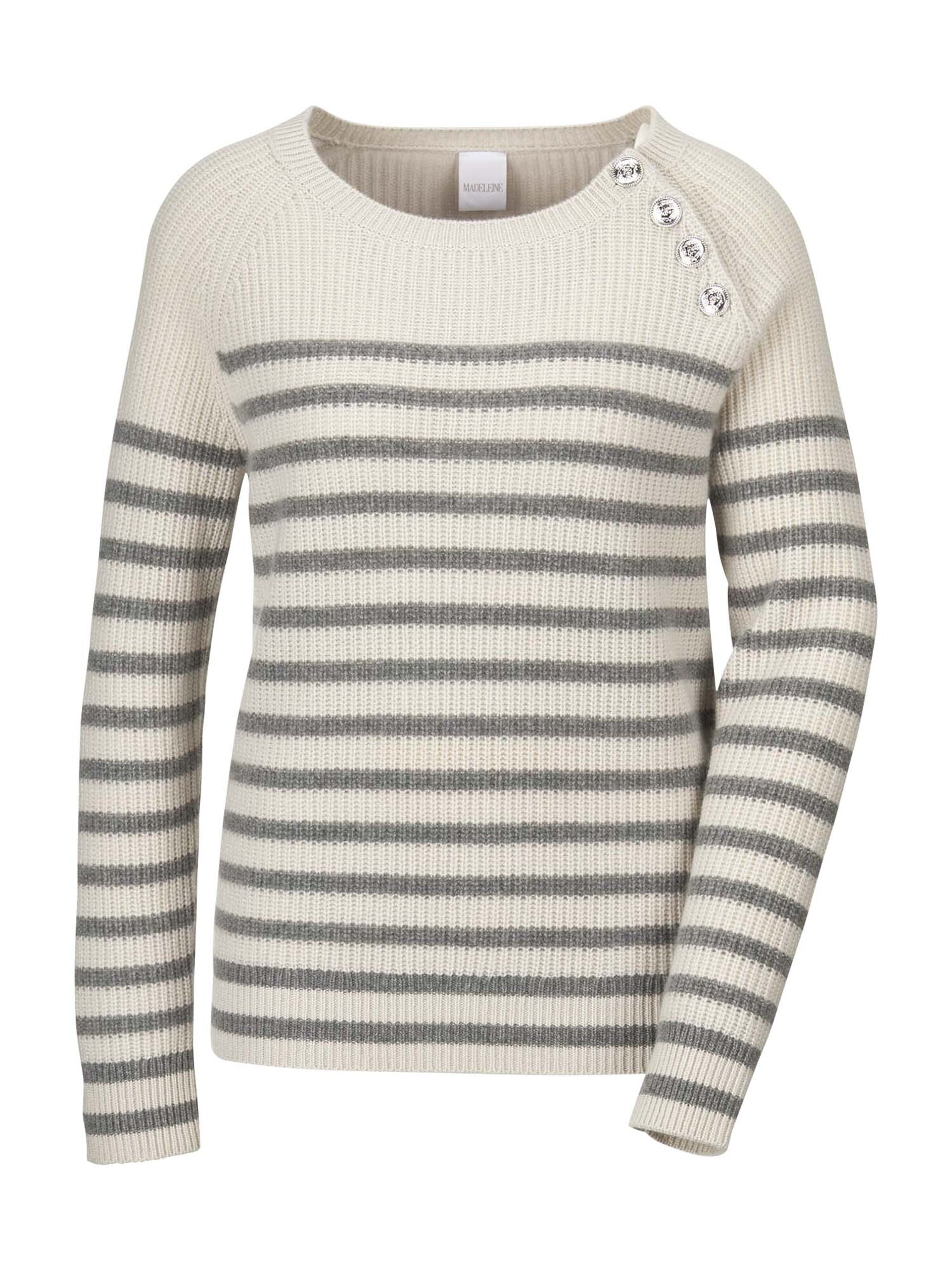 Pull-over MADELEINE en blanc : devant