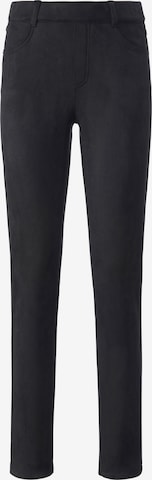 Peter Hahn Slim fit Pants in Black: front