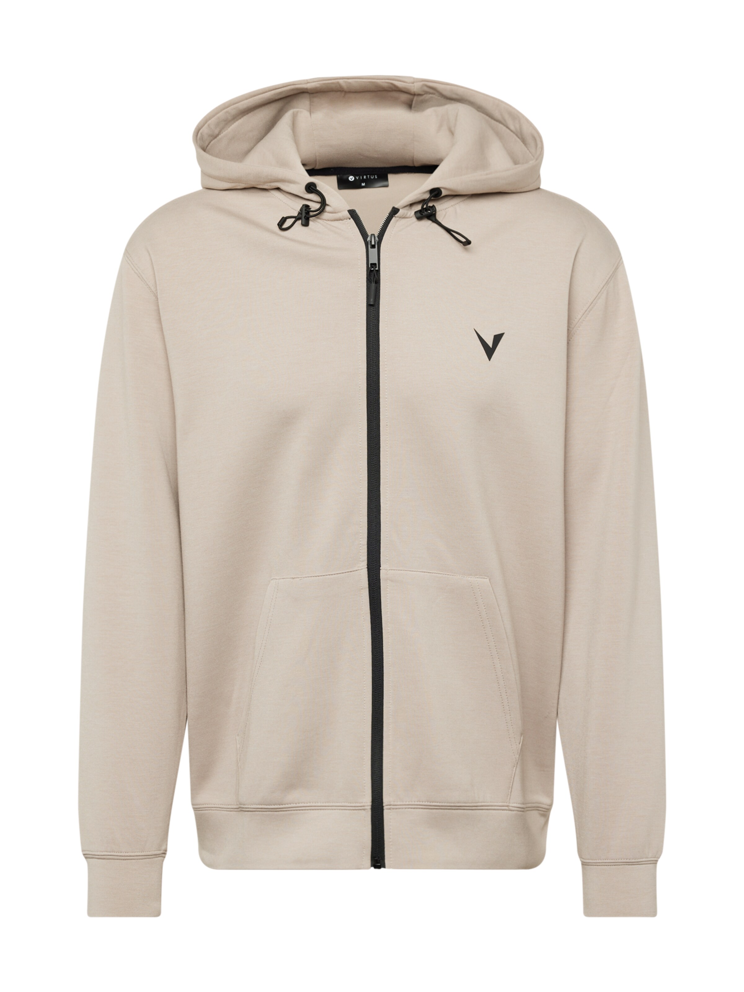 Virtus Sweatjacke 'Taro' in Beige: Vorderseite