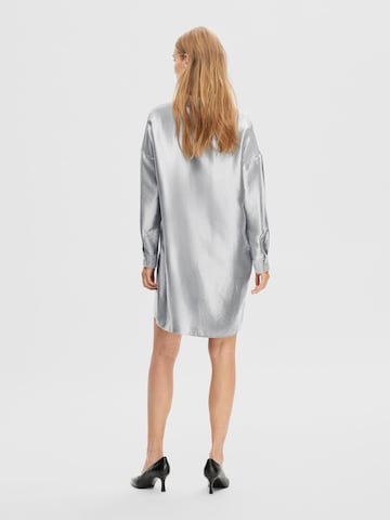 SELECTED FEMME Shirt Dress in Silver