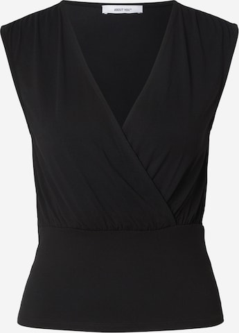 ABOUT YOU Топ 'Lieselotte' в черно: отпред