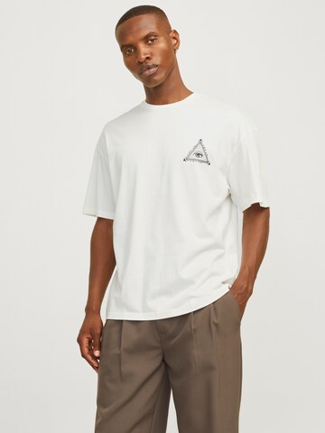 JACK & JONES T-shirt 'JJMystic' i vit