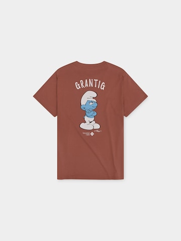 Bavarian Caps Shirt 'Grantler Klub: Muffi'‌ in Braun