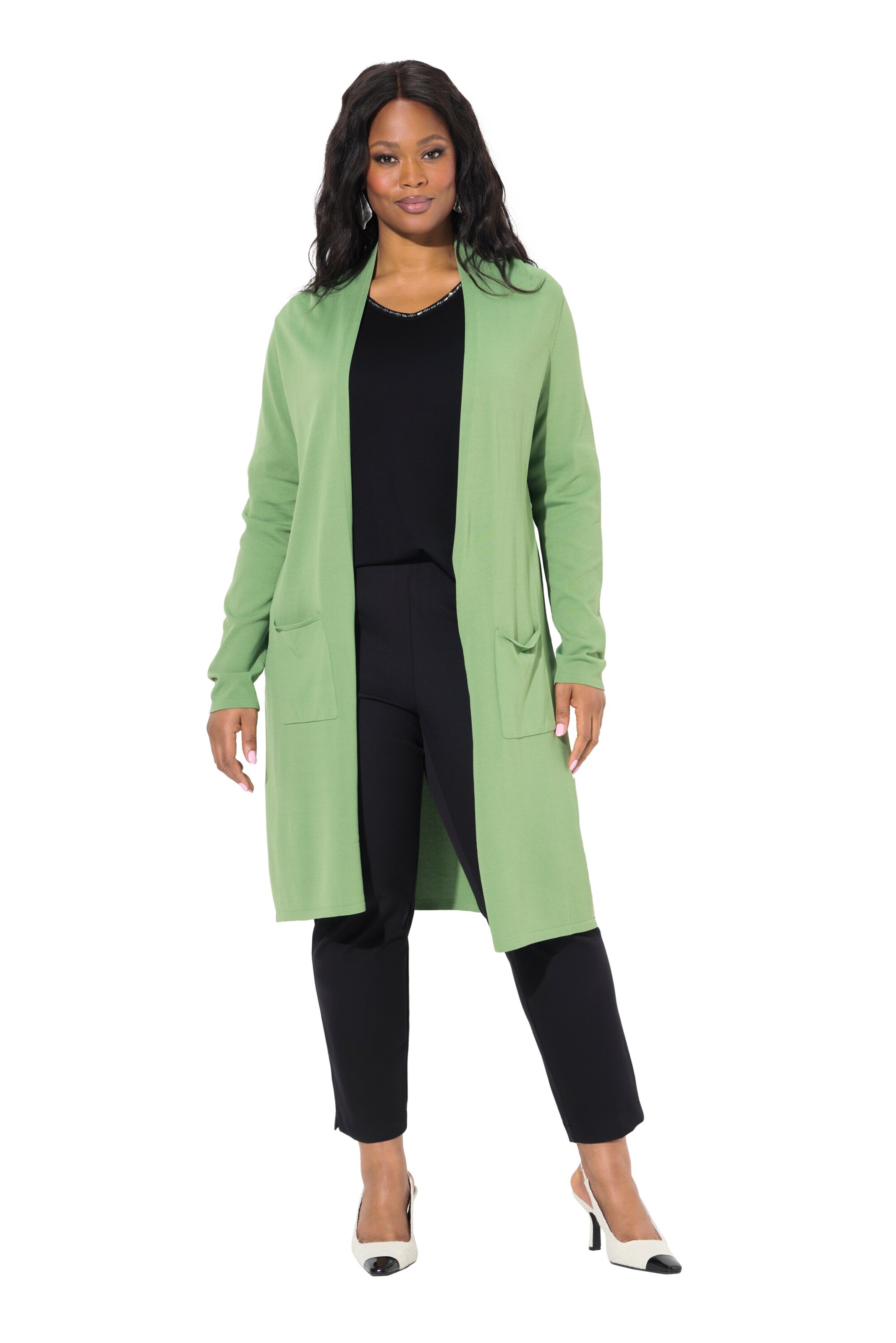 Ulla Popken Knit cardigan in Mixed colours: front