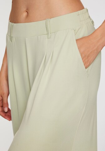 H.I.S Wide leg Pleat-Front Pants in Green