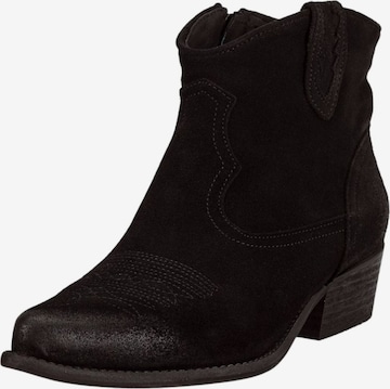 Felmini Wide Fit Booties 'Cooper C129' in Black: front