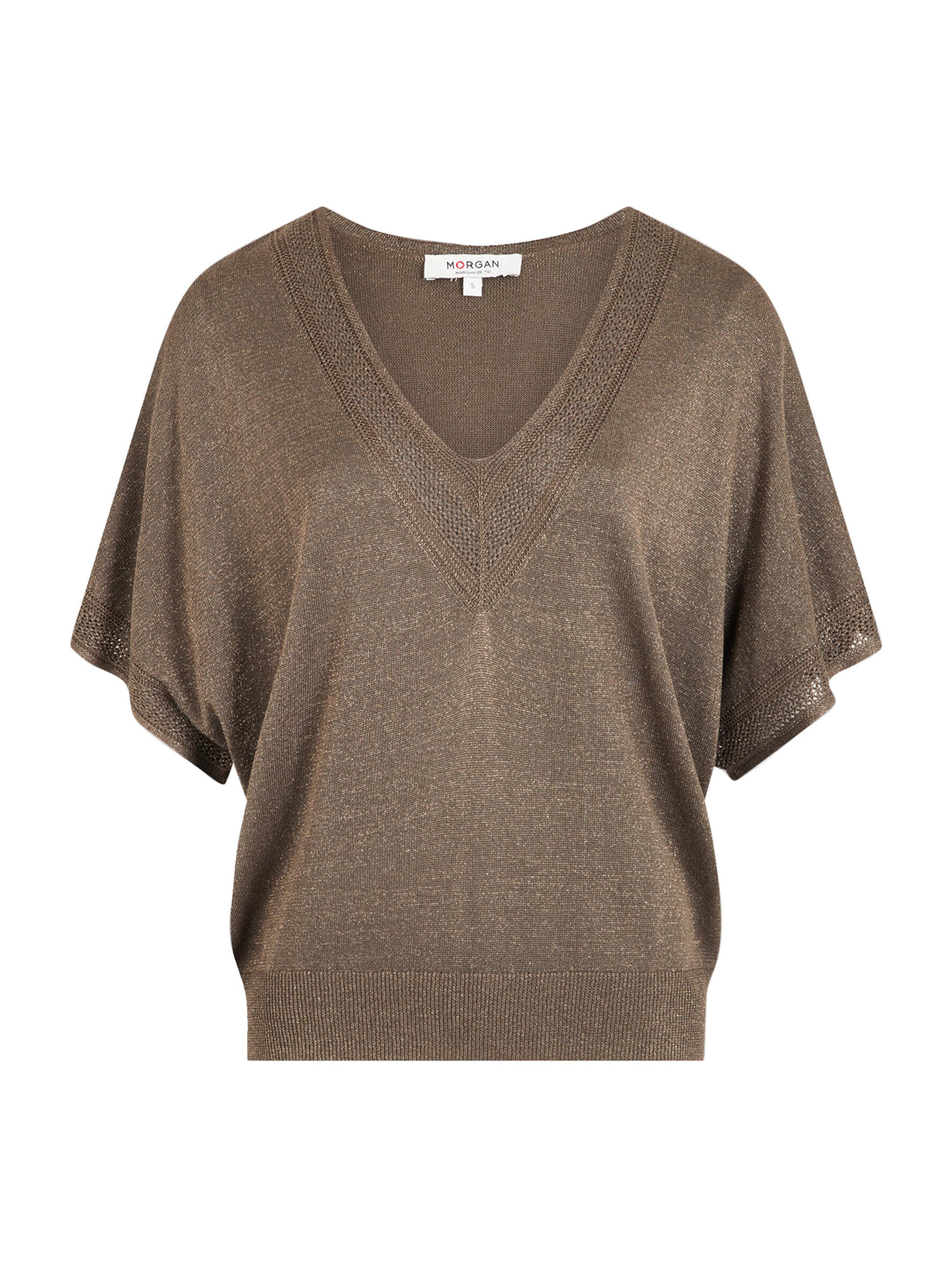 Morgan Trui in Bruin: voorkant