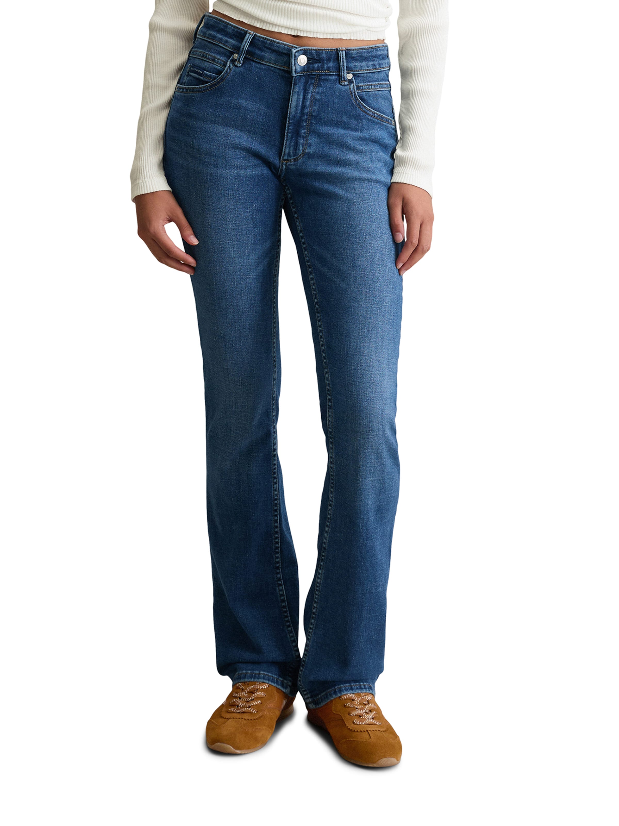 Marc O'Polo DENIM Буткат Джинсы 'Nella' в Синий: спереди