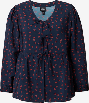 mėlyna Ulla Popken Palaidinė: priekis