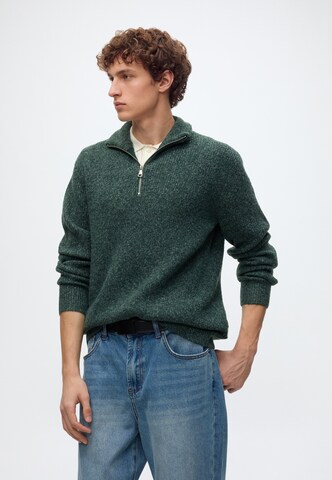 JACK & JONES Sweter 'JORFREDERIKSBERG OLLIE' w kolorze zielony