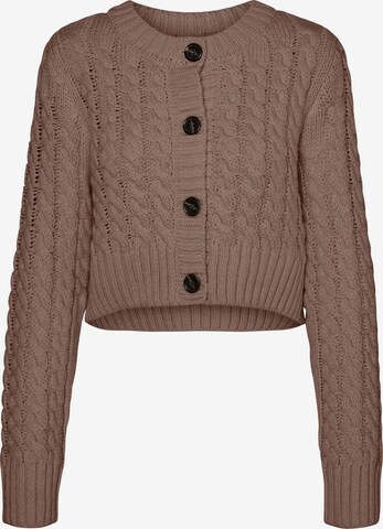 VERO MODA Knit Cardigan 'MITZI' in Brown: front