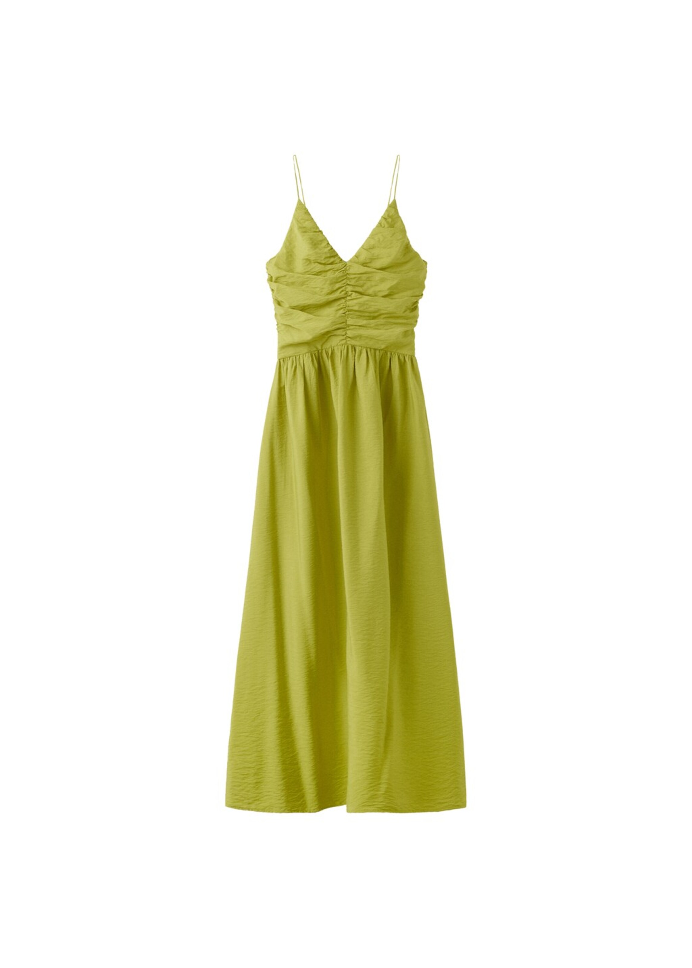MANGO TEEN Dress 'Peonia' in Green: front