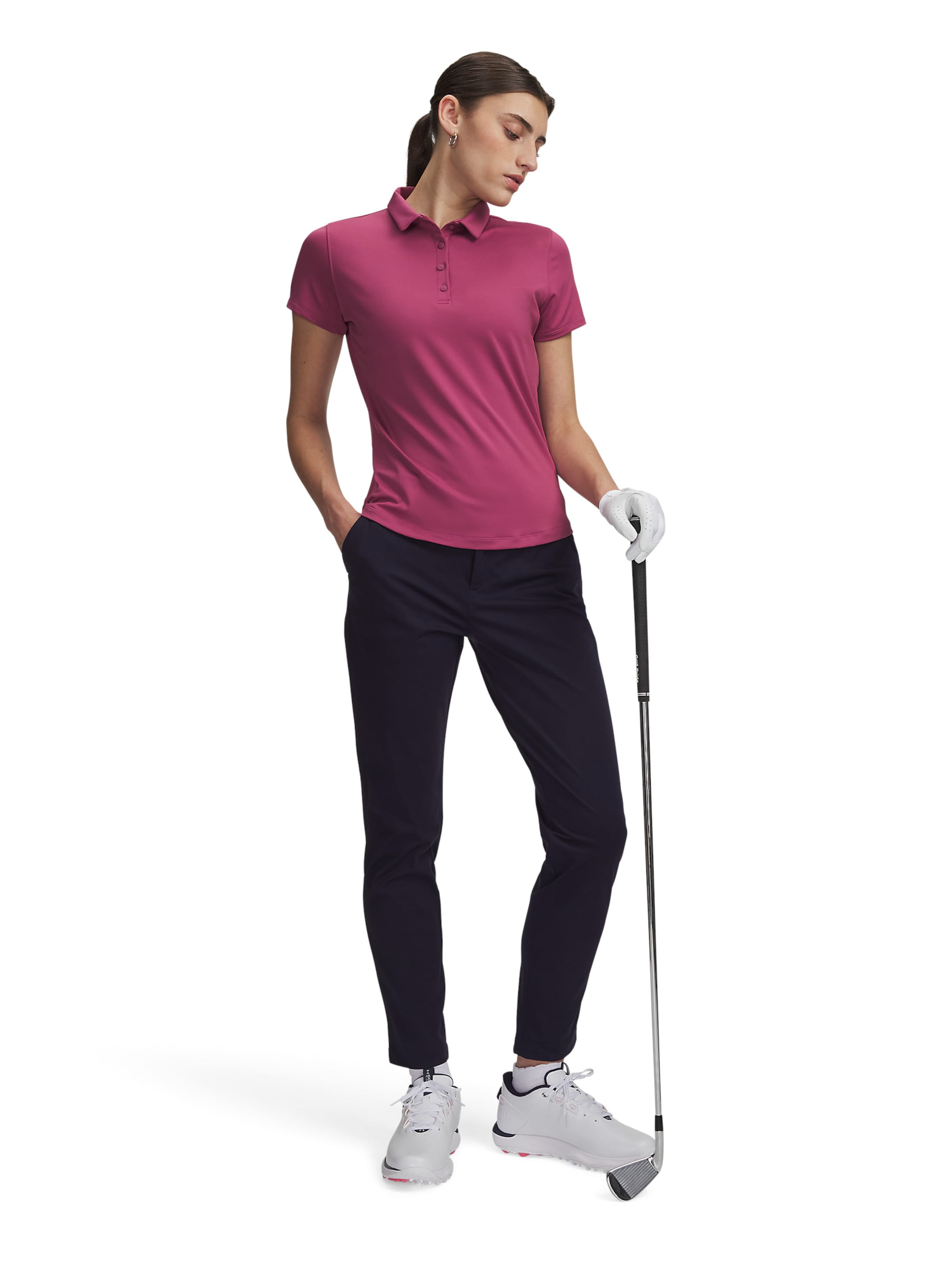 UNDER ARMOUR Slimfit Sportbroek 'Drive' in Blauw