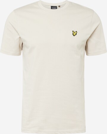 Tricou de la Lyle & Scott pe bej: față