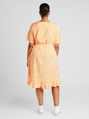 ONLY Carmakoma فستان صيفي 'CARLivia' بلون برتقالي