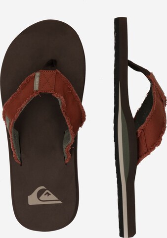 QUIKSILVER T-Bar Sandals 'Monkey Abiss' in Brown