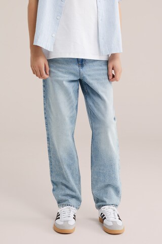 WE Fashion Loose fit Jeans in Blue: front