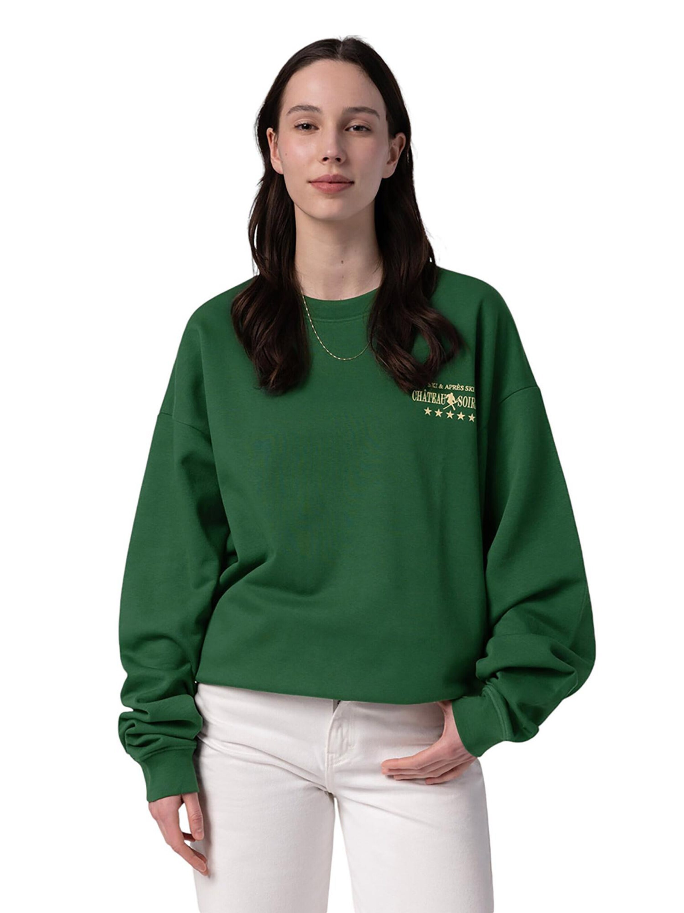 On Vacation Sweatshirt 'Chateau Soirée' in Green