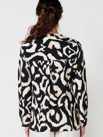 KOROSHI Blouse in Zwart