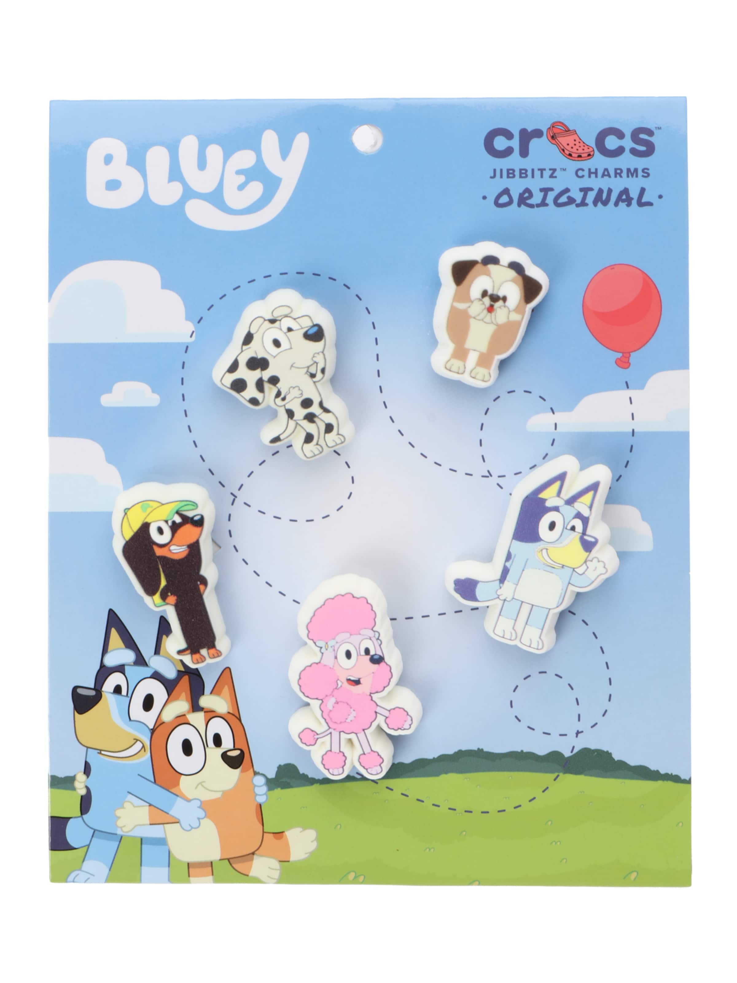 Crocs Аксессуары для обуви 'Bluey' в Белый: спереди