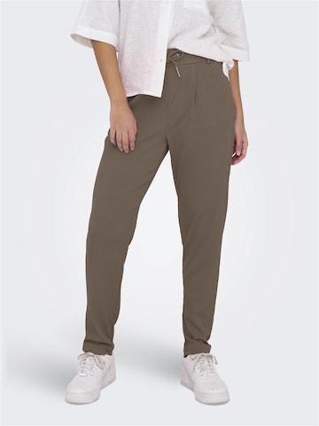 Regular Pantalon 'POPTRASH-DETA' ONLY en marron : devant