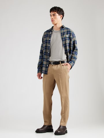 Dockers Слим Плиссированные брюки 'STAIN' в Бежевый