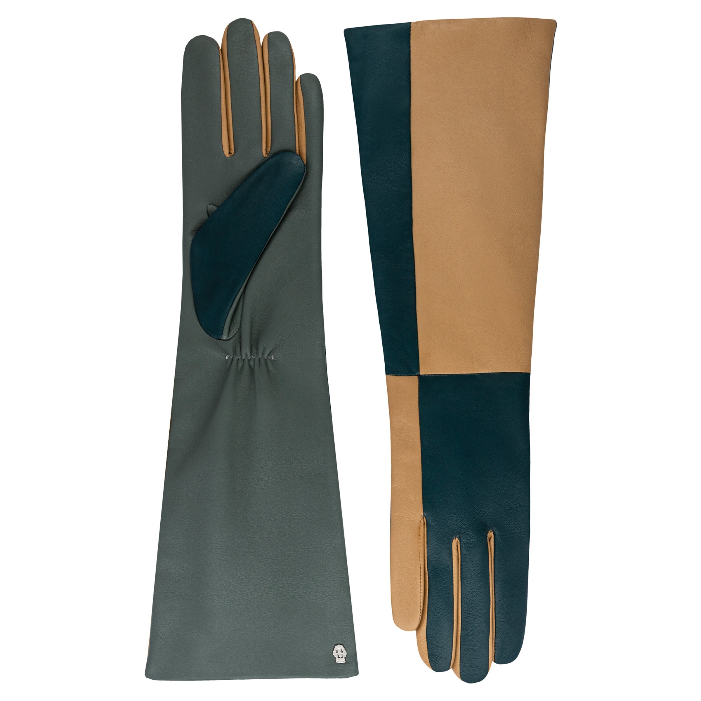 Roeckl Vingerhandschoenen ' GALERY ' in Groen: voorkant