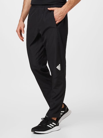 ADIDAS SPORTSWEAR Regular Sports trousers 'Aeroready Designed For Movement' in Black: front