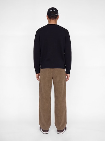 JACK & JONES Loose fit Pleat-Front Pants 'JPStevan' in Brown