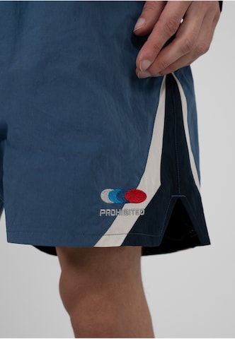 Prohibited Regular Sportshorts 'Racer' in Blau