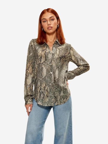 GUESS - Blusa 'NEW LS CLOUIS W6YH68 W3212' en beige
