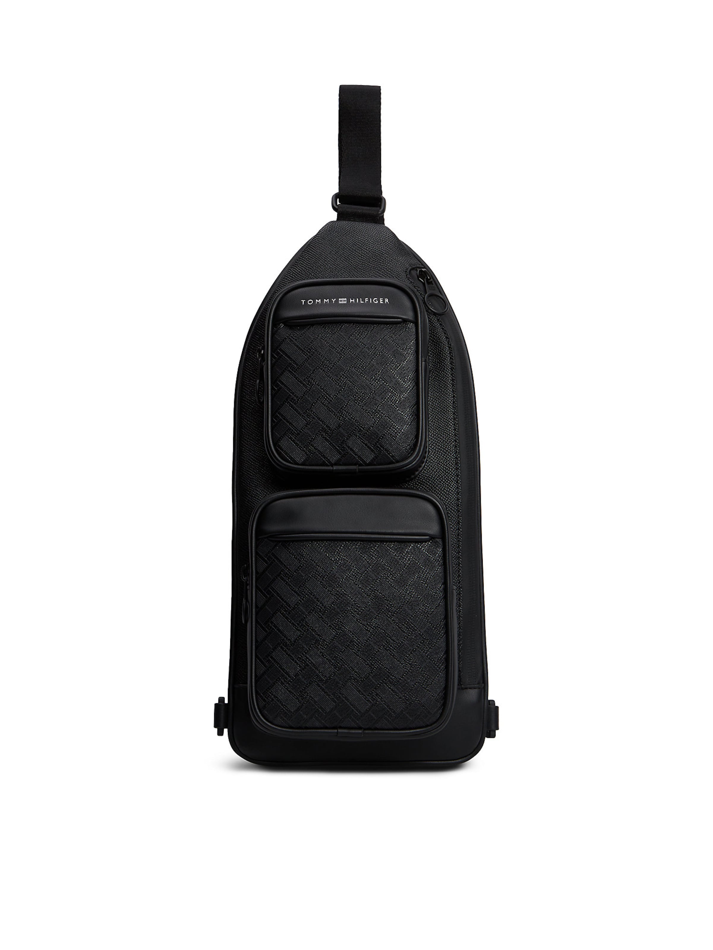 TOMMY HILFIGER Gürteltasche in Schwarz: Vorderseite