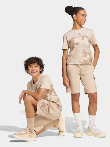 ADIDAS SPORTSWEAR - regular Pantalón deportivo en beige: frente