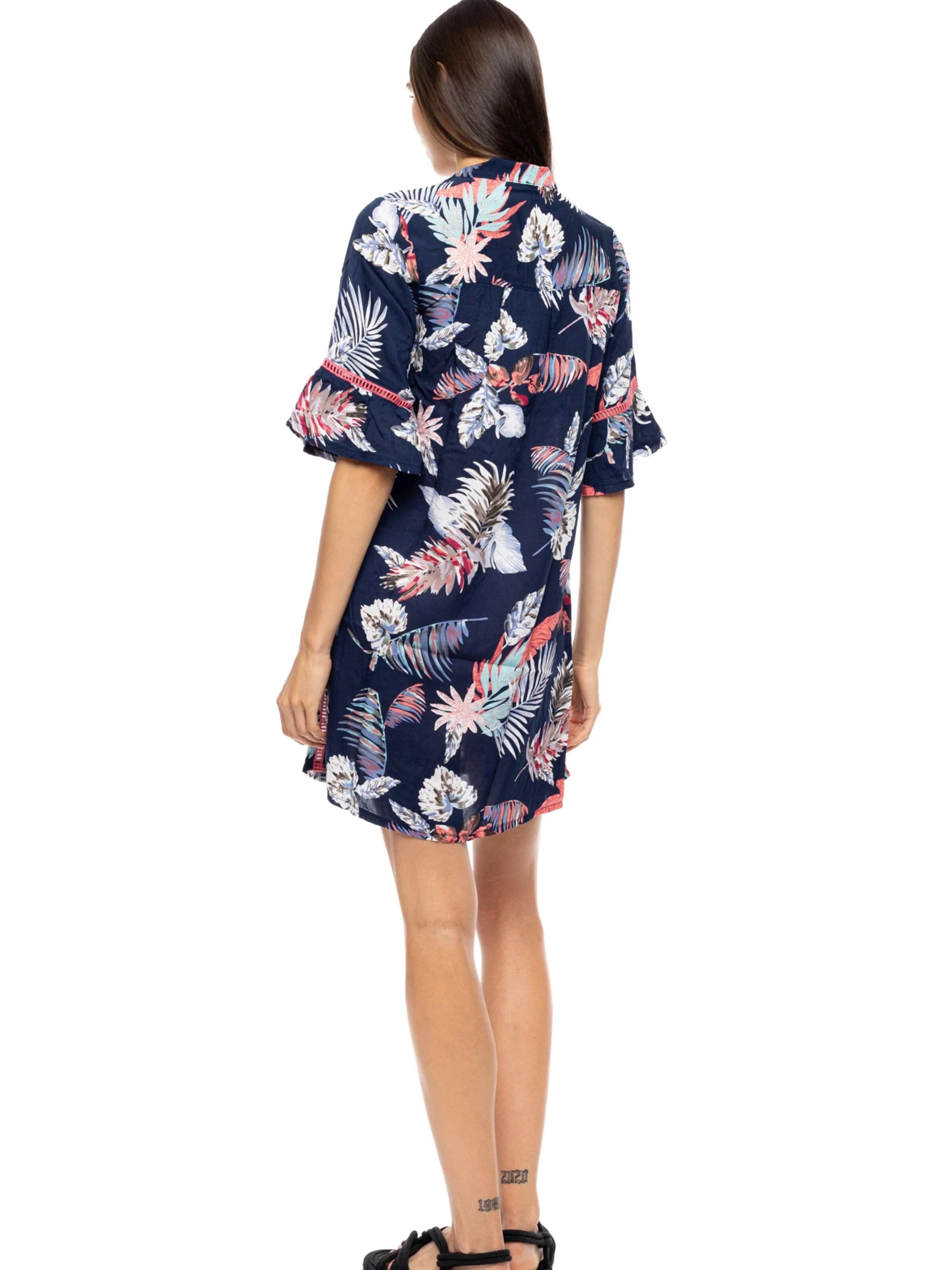 Robe d’été 'BEACHWEAR TROPICAL' Pink Label en bleu