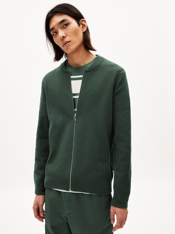 ARMEDANGELS Knit Cardigan ' AAGADI COMPACT ' in Green: front