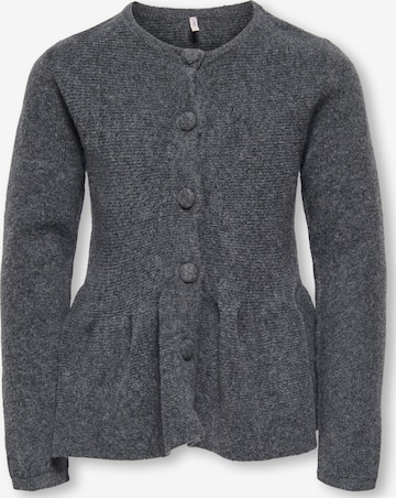 Cardigan 'KOGPIRUET' ONLY GIRLS en gris : devant