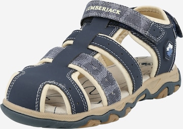 Lumberjack Sandalen in Blauw: voorkant