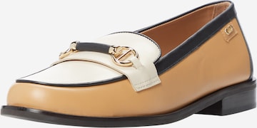 Dune LONDON Classic Flats 'GLOSSI' in Brown: front