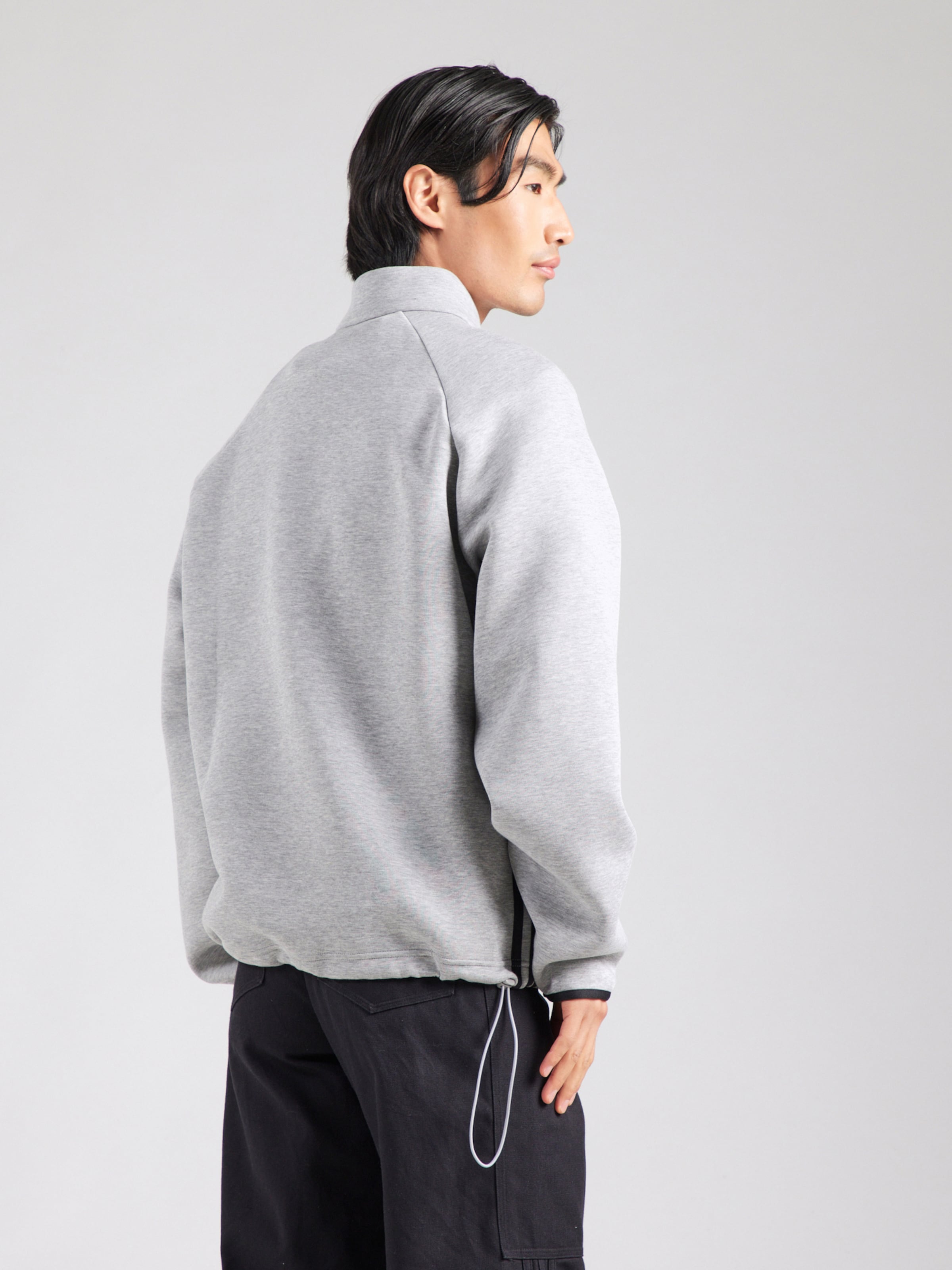 ADIDAS ORIGINALS Bluză de molton 'SPACER DRILL' pe Gri Amestecat