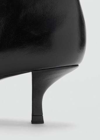 MANGO Ankle Boots 'Bird' in Black