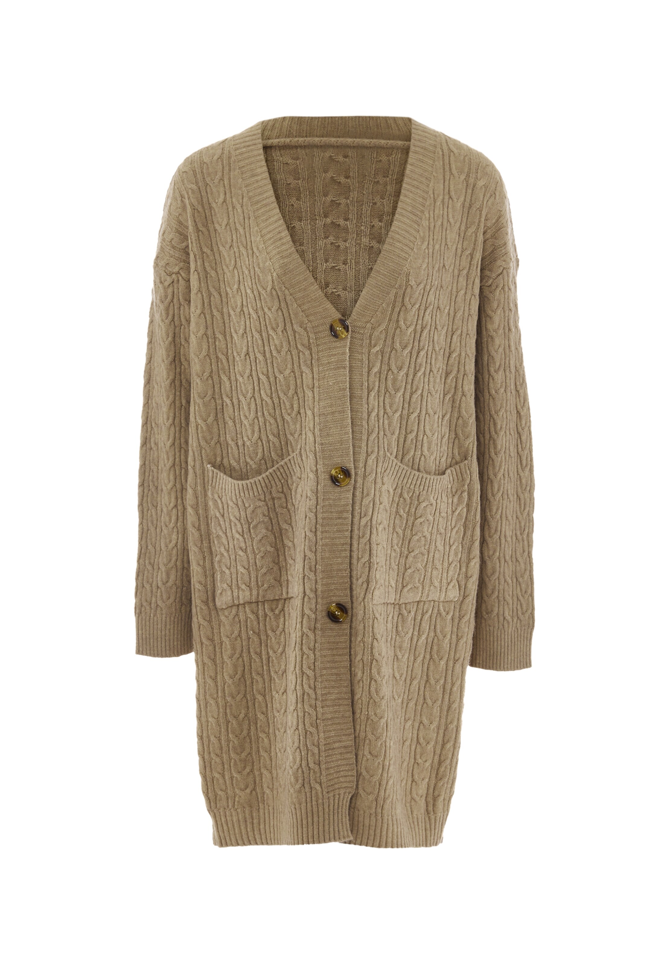 CAILYN - Casaco de malha em bege: frente