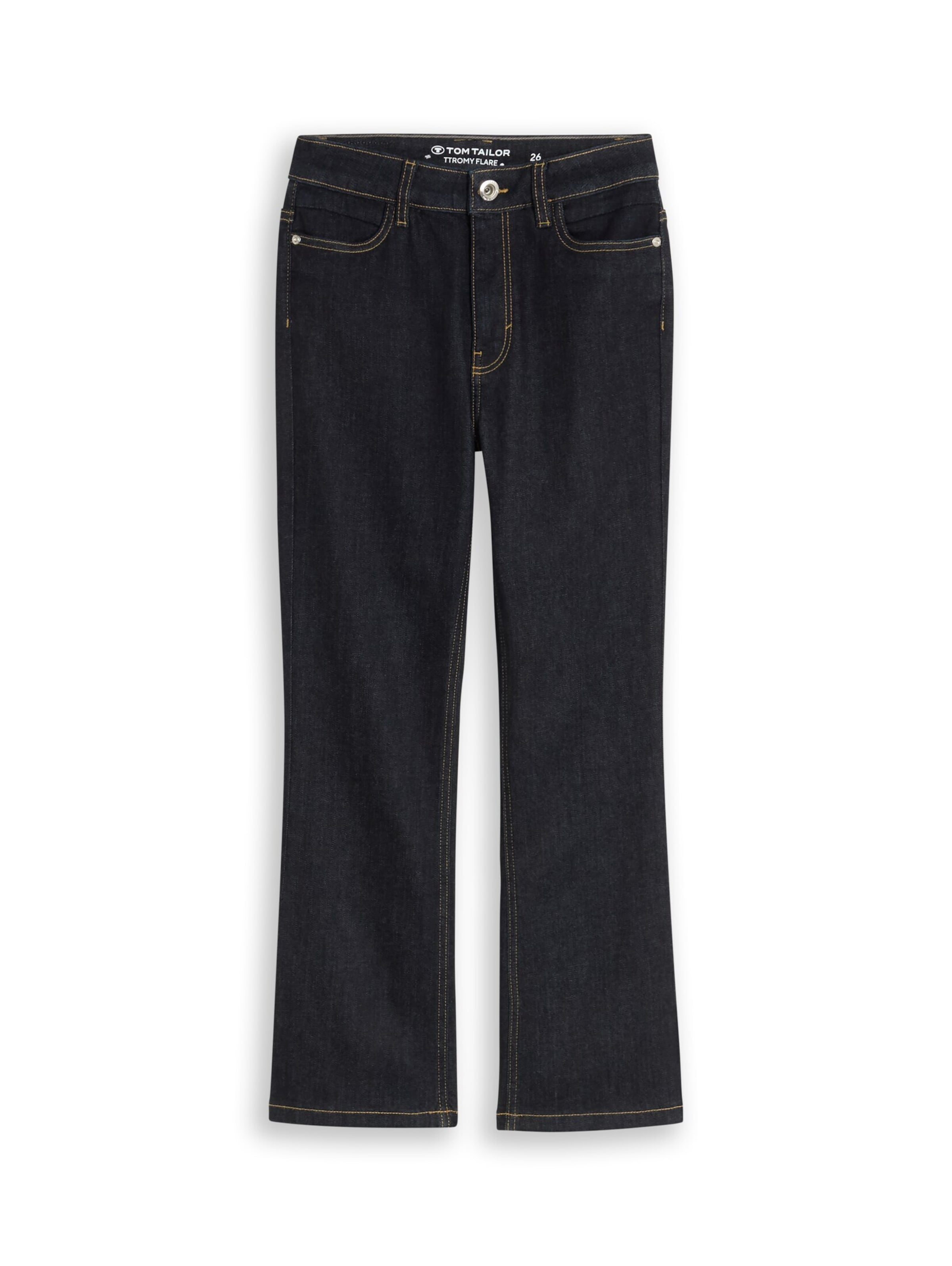 TOM TAILOR Flared Jeans 'Romy' in Blauw: voorkant